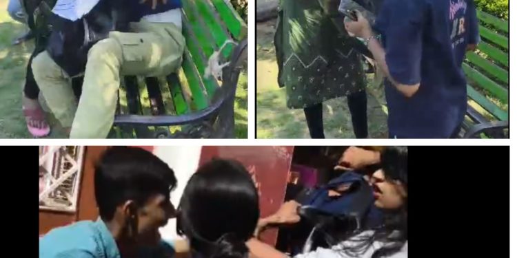 इंदौर के मंदिर में अश्लीलता कर रहे थे लड़का-लड़की, अचानक पहुंचे कुछ लोग तो वीडियो वायरल हो गया…