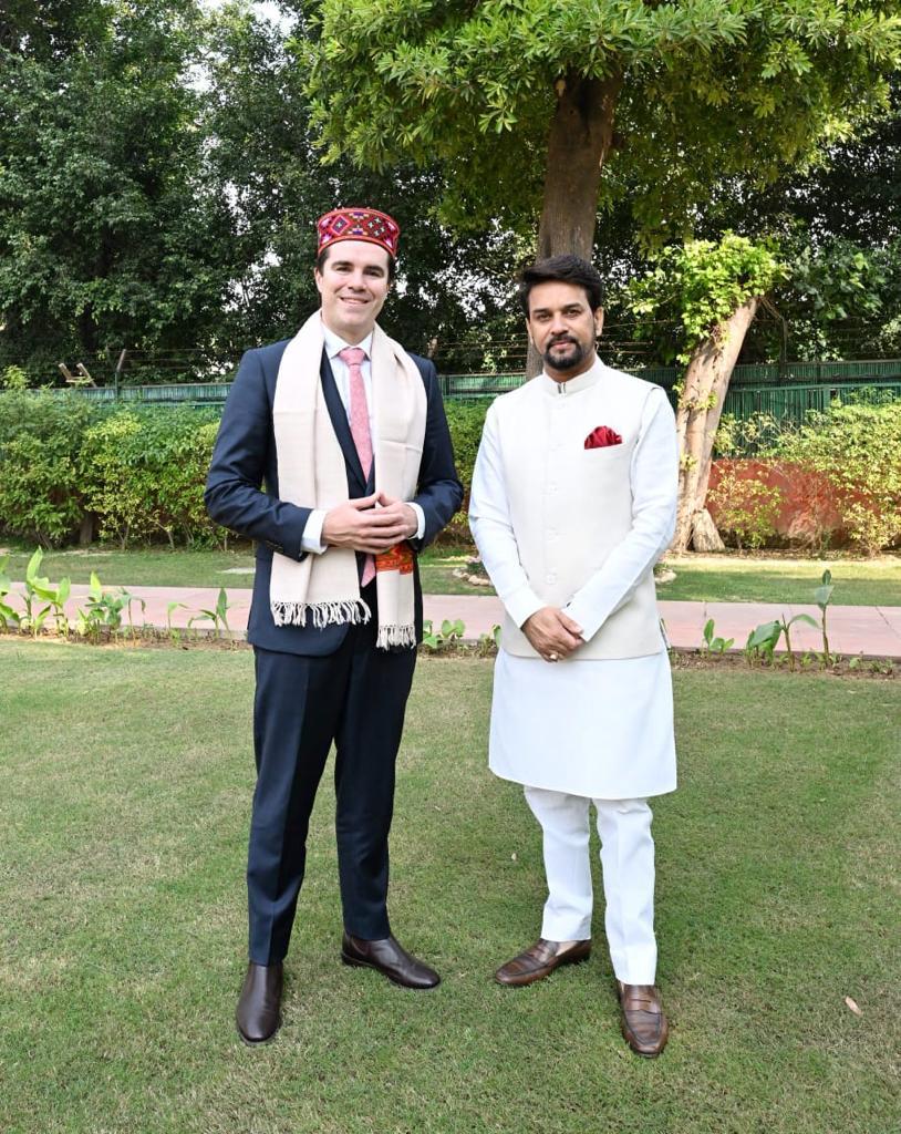 ऑस्ट्रेलिया के सहायक विदेश मंत्री ने अनुराग सिंह ठाकुर से मुलाकात की