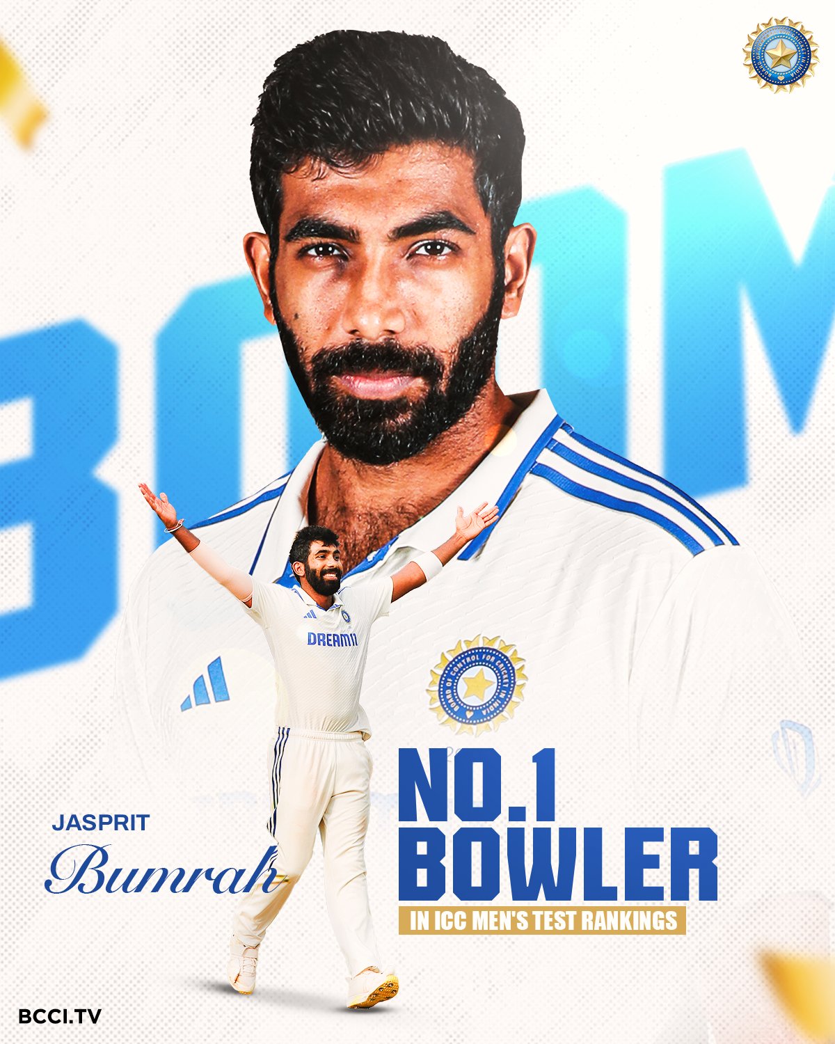 दुनिया के नंबर-1 टेस्ट गेंदबाज बने जसप्रीत बुमराह, जानें किस दिग्गज भारतीय गेंदबाज को किया पीछे?