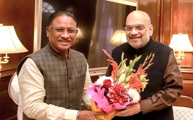 13-14 दिसंबर को छत्तीसढ़ दौरे पर रहेंगे अमित शाह: CG पुलिस को देंगे प्रेसीडेंट कलर अवॉर्ड, सीएम विष्णुदेव साय ने दिया न्योता