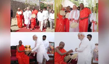 भक्ति भाव में डूबे पीएम मोदी: जया श्री महा बोधि मंदिर पहुंचे, प्रधानमंत्री ने किया रेलवे सिग्नलिंग सिस्टम का शुभारंभ