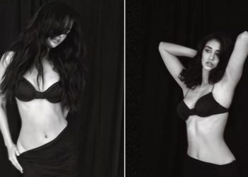 दिशा पटानी के फोटोशूट पर भड़के यूजर्स, एक्ट्रेस ने कमर से खिसकाई ब्लैक स्कर्ट