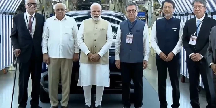 पीएम मोदी ने किया मारुति सुजुकी की नई EV यूनिट का उद्घाटन, 100 देशों में होगी एक्सपोर्ट