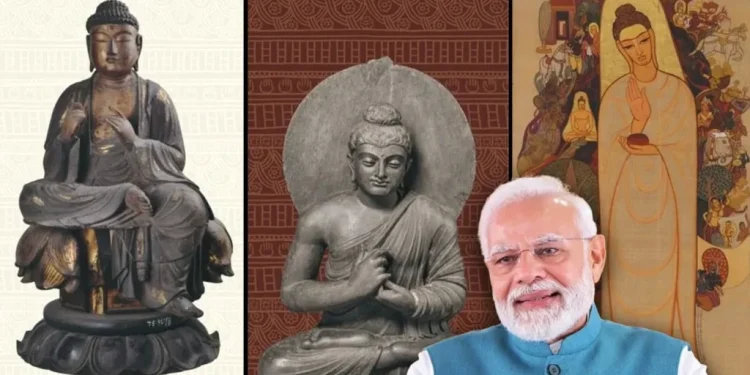 पीएम मोदी ने किया बुद्ध अवशेष प्रदर्शनी का उद्घाटन, कहा- 125 साल के इंतजार के बाद लौटी विरासत