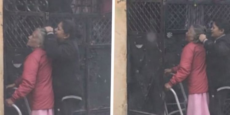 हरियाणा में बेटी बनी  हैवान, बुजुर्ग मां को बेरहमी से पीटा, लोग बोले- ये तो कलयुगी लड़की है, देखें वायरल वीडियो