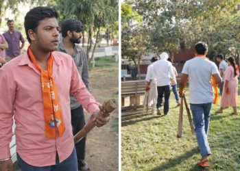 पहली बार बजरंग दल कार्यकर्ताओं का उल्टा पड़ा दांव, कपल्स ने पार्क में दिखाया गुस्सा तो भागने लगे कार्यकर्ता, मजेदार है ये वीडियो