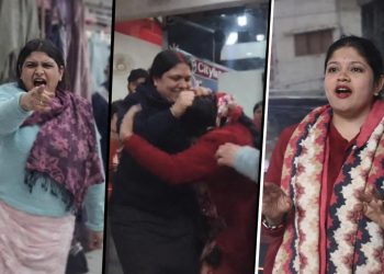 वेलेंटाइन डे पर बवाल: गर्लफ्रेंड को शॉपिंग कराने ले गया पति, पीछे से पहुंच गई पत्नी.. फिर पूरे देश ने देखा फैमिली ड्रामा