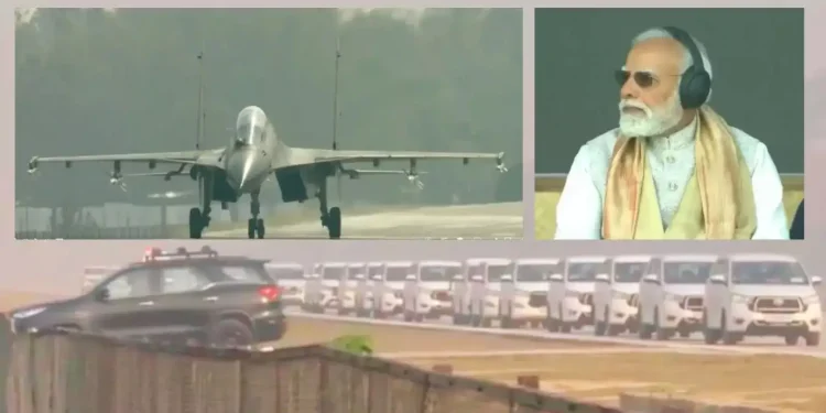 पहली बार नेशनल हाइवे पर हुई PM के विमान की लैंडिंग, डिब्रूगढ़ पहुंचे प्रधानमंत्री मोदी