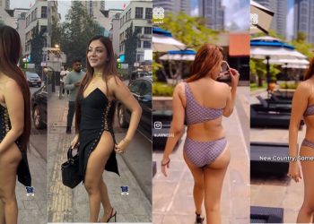 ऐसी लड़कियों की वजह से… आधे कपड़े पहनकर सड़कों पर निकली एक्ट्रेस, भड़का सिंगर, देखें वायरल वीडियो