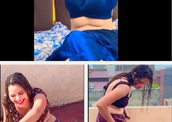 साड़ी में भीगते हुए जिस्म की प्रदर्शनी… चंद लाइक्स के लिए ये क्या कर रही शादीशुदा महिला?