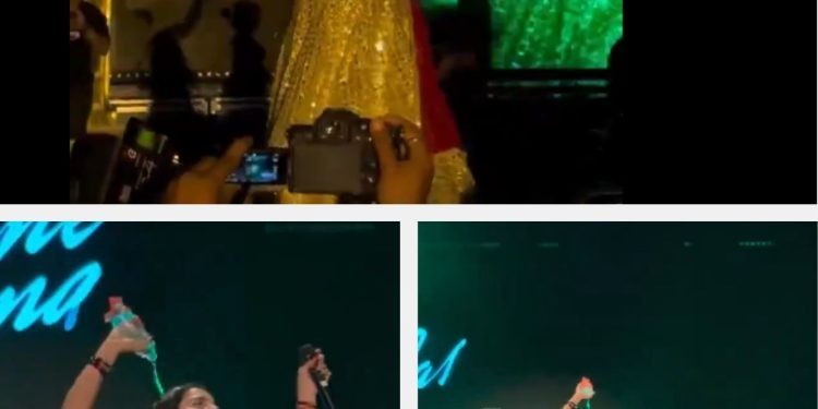 स्टेज पर कम कपड़ों में गाया गाना, गर्मी लगी तो शरीर पर उढ़ेल दी पानी की बोतल, वीडियो वायरल होने पर भड़के फैंस