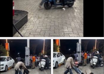 बाल खींचे, एक दूसरे के कपड़े फाड़े.. पेट्रोल पंप पर आशिक को लेकर भिड़ी दो लड़कियां, फिर BF ने लड़की पर चढ़ा दी स्कूटी