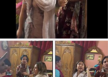 साड़ी बेचने आए युवक के सामने कपड़े उतारने लगी घर की महिलाएं, हाईवोल्टेज ड्रामे का ये वीडियो खूब हो रहा वायरल