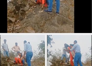 पहाड़ी पर बैठकर किस कर रहा था कपल, अचानक पहुंचा हिंदूवादी संगठन, मौके पर की जमकर गुंडागर्दी