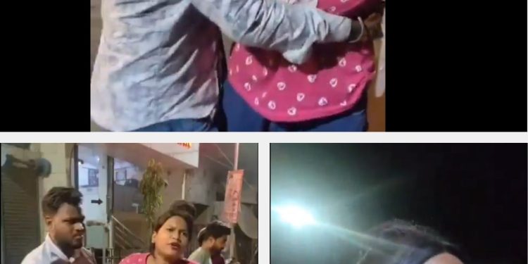 हाथ पकड़कर रोकता रहा पति, सड़क पर पुलिसवाले को गंदी-गंदी गालियां देती रही पत्नी, जानें पूरा माजरा