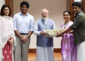 प्रधानमंत्री नरेंद्र मोदी से मिलने पहुंची ये बड़ी एक्ट्रेस, बेटी की शादी का दिया निमंत्रण, शेयर की तस्वीरें