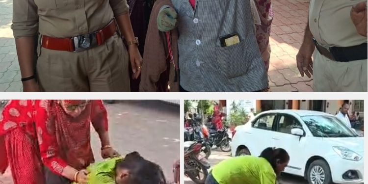 Jabalpur SP Office Fight: तू सरदार के साथ सोती है, 200 में बिकती है.. जबलपुर के एसपी ऑफिस में भिड़ी दो लड़कियां, एक दूसरे को पटका-पीटा:नाखून से गाल नोंचा, गालियां दीं; पुलिस ने छुड़ाया