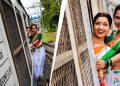 मुंबई लोकल में तिरंगा साड़ी पहनकर ये क्या करने लगी लड़कियां, वीडियो देख भड़क गए लोग