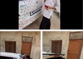 Gwalior Kissing Car: लाल होंठ, आंखों में शरारत…4 घंटे में कार पर 3400 किस करने वाली गर्लफ्रेंड अब आई सामने, नए वीडियो में कार पर किस करती दिखी.!