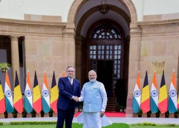 बेल्जियम के प्रधानमंत्री वेवर से हुई पीएम मोदी की मुलाकात, हैदराबाद हाउस में हुई अहम बैठक
